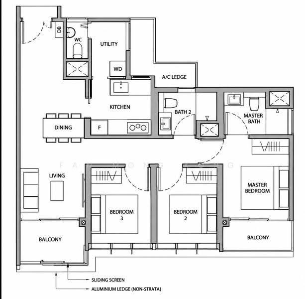 Dairy Farm Residences, 6 Dairy Farm Lane, Dairy Farm / Bukit Panjang / Choa Chu Kang, 3 Bedrooms, 1,012 sqft, Condominium For Sale, by Fan Mong Kong, 500276701 - PropertyGuru.com.sg