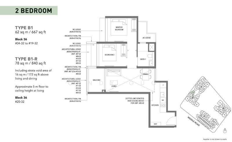 The M, 30 Middle Road, Beach Road / Bugis / Rochor, 2 Bedrooms, 667 sqft, Condominium For Rent, by Cindy Guo, 500276849 - PropertyGuru.com.sg