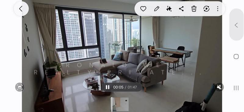 Rivergate, 99 Robertson Quay, Orchard / River Valley, 2 Bedrooms, 1,023 sqft, Condominium For Rent, by RONALD, 500276857 - Living Room - PropertyGuru.com.sg