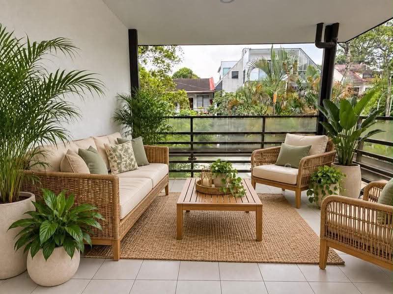 Double storey semi-detached house off Sixth Ave, Ming Teck Park, Tanglin / Holland / Bukit Timah, 4 Bedrooms, 2,500 sqft, Semi-Detached House For Rent, by Eunice Chong, 500276869 - Balcony - PropertyGuru.com.sg