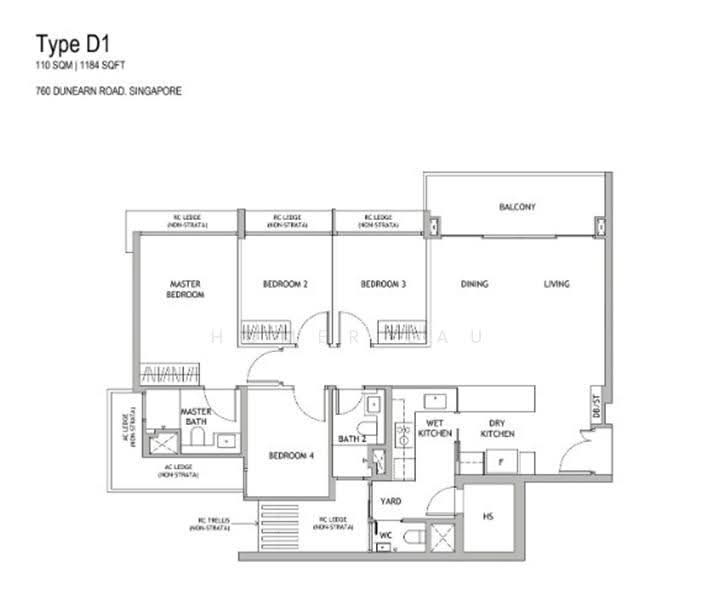 First Project in the Redevelopment of Turf City（达恩豪庭）, Dunearn Road, Newton / Novena, 4 Bedrooms, 1,378 sqft, Condominium For Sale, by Homer Lau, 500276953 - PropertyGuru.com.sg