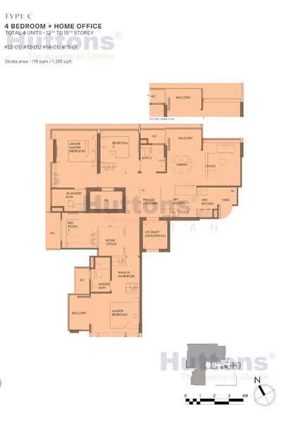 enchanté, 3 Evelyn Road, Newton / Novena, 4 Bedrooms, 1,281 sqft, Apartment For Rent, by Kelly Tan, 500277074 - PropertyGuru.com.sg