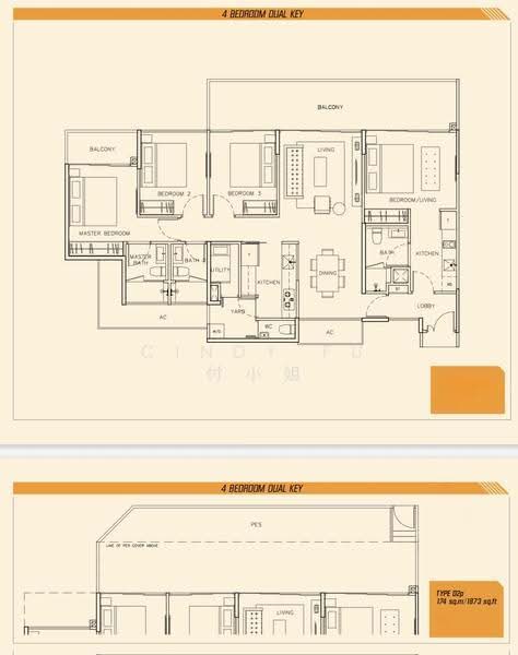 Parc Olympia, 54 Flora Drive, Changi Airport / Changi Village, 4 Bedrooms, 1,873 sqft, Condominium For Sale, by Cindy Fu 付小姐, 500277080 - PropertyGuru.com.sg