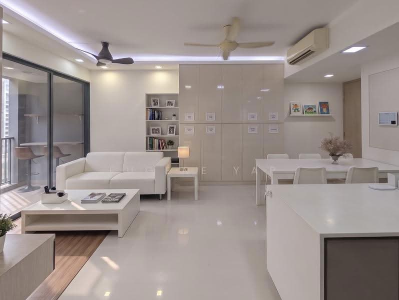 J Gateway, Boon Lay / Jurong / Tuas, 3 Bedrooms, 969 sqft, Condominium For Rent, by Eugene Yap, 500277118 - Living Room - Illustration purposes - PropertyGuru.com.sg