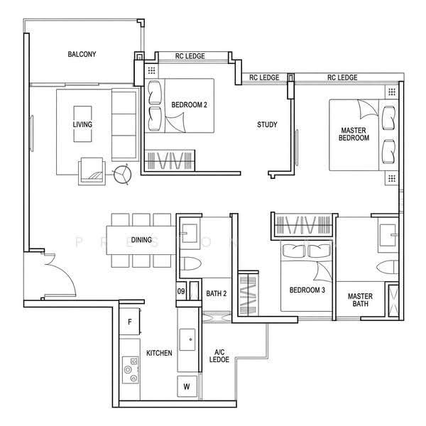 Bellewaters, 17 Anchorvale Crescent, Hougang / Punggol / Sengkang, 3 Bedrooms, 926 sqft, Condominium For Rent, by Preston Tan, 500277144 - PropertyGuru.com.sg