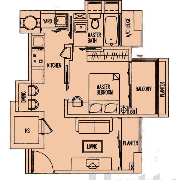 The Merlot, 101 Keng Lee Road, Farrer Park / Serangoon Rd, 1 Bedroom, 517 sqft, Apartment For Sale, by Pravin Kumar, 500277204 - PropertyGuru.com.sg