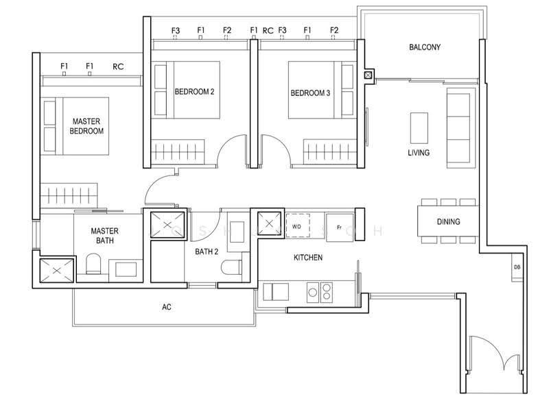 Penrose, 22 Sims Drive, Eunos / Geylang / Paya Lebar, 3 Bedrooms, 936 sqft, Condominium For Sale, by Joshua Soh, 500277347 - PropertyGuru.com.sg