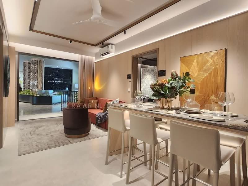 River Modern, River Galley Green, Orchard / River Valley, 2 Bedrooms, 538 sqft, Condominium For Sale, by Charlotte Lin, 500277414 - Living Room - PropertyGuru.com.sg
