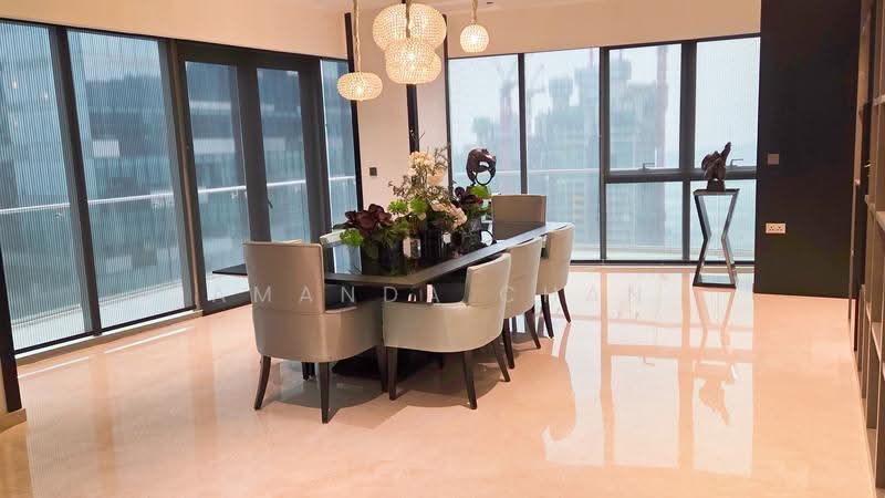 1 Min walk to Shenton Way MRT! Landed Living ABOVE the City, Undervalued, Rare, Luxurious, Boat Quay / Raffles Place / Marina, 4 Bedrooms, 6,674 sqft, Condominium For Sale, by Amanda Chan, 500277472 - Dining Room - PropertyGuru.com.sg
