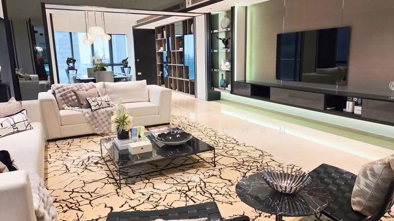 1 Min walk to Shenton Way MRT! Landed Living ABOVE the City, Undervalued, Rare, Luxurious, Boat Quay / Raffles Place / Marina, 4 Bedrooms, 6,674 sqft, Condominium For Sale, by Amanda Chan, 500277472 - Living Room - PropertyGuru.com.sg