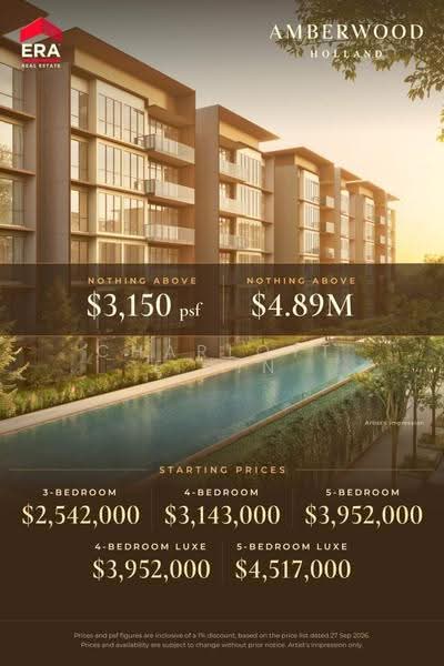 Amberwood at Holland, Tanglin / Holland / Bukit Timah, 3 Bedrooms, 872 sqft, Condominium For Sale, by Charlotte Lin, 500277478 - Exterior - PropertyGuru.com.sg