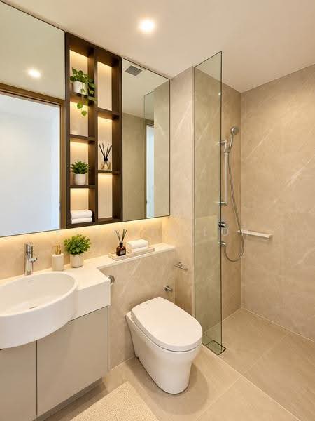 Grand Dunman, 8 Dunman Road, East Coast / Marine Parade, Studio, 343 sqft, Condominium For Rent, by Kenneth Loh, 500277535 - Bathroom - PropertyGuru.com.sg