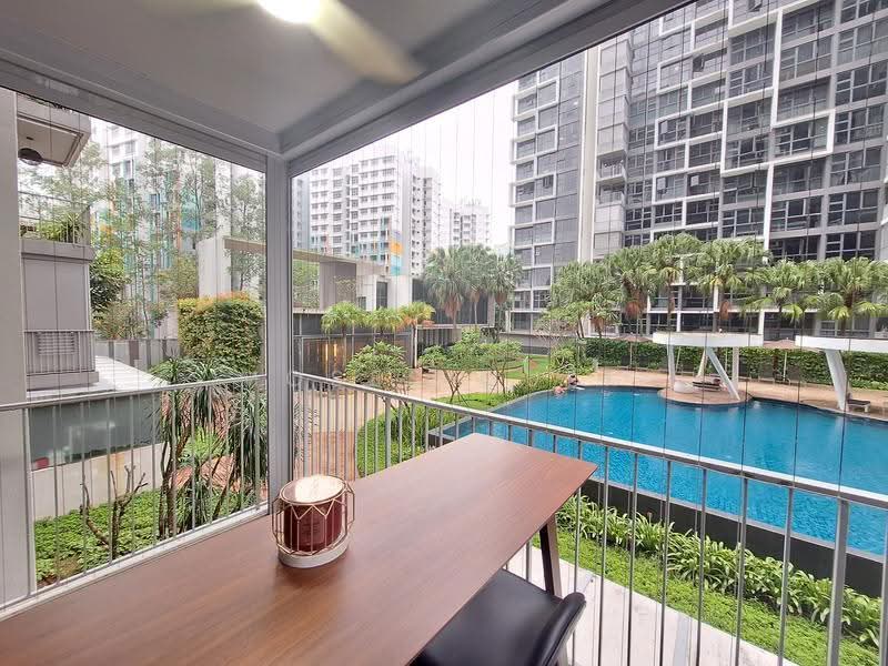 Blossom Residences, 34 Segar Road, Dairy Farm / Bukit Panjang / Choa Chu Kang, 3 Bedrooms, 1,109 sqft, Condominium For Sale, by Moses Quek, 500277563 - Balcony - PropertyGuru.com.sg