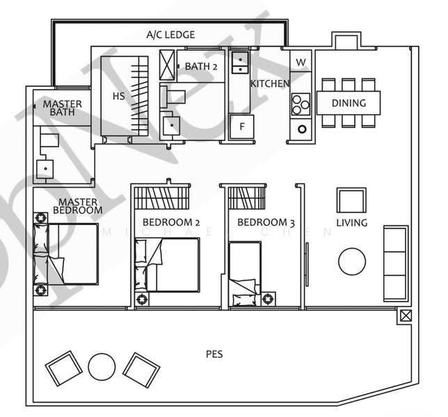 Stevens Suites, 2 Stevens Close, Tanglin / Holland / Bukit Timah, 3 Bedrooms, 1,163 sqft, Condominium For Sale, by Michael Chen, 500277682 - PropertyGuru.com.sg