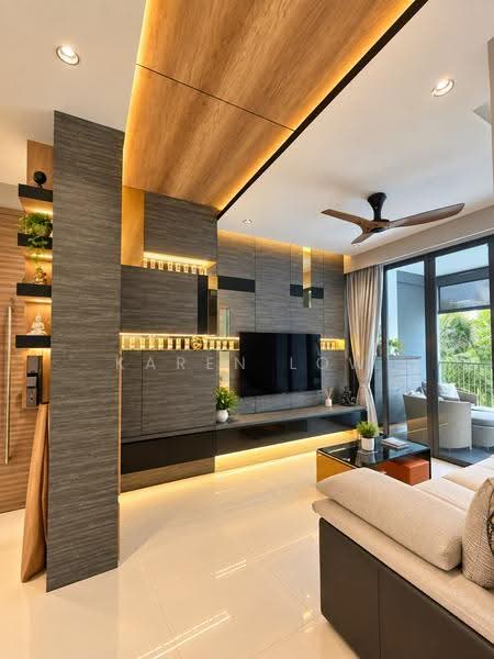 Wandervale, 367 Choa Chu Kang Avenue 3, Dairy Farm / Bukit Panjang / Choa Chu Kang, 3 Bedrooms, 958 sqft, Executive Condominium For Sale, by Karen Low, 500277688 - Living Room - PropertyGuru.com.sg