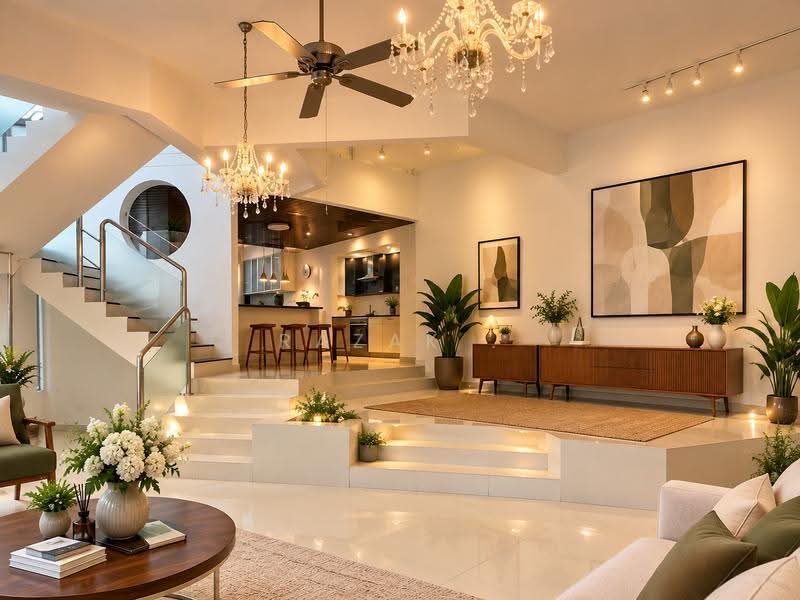 Rare 5,422 Sqft Freehold Semi-D in Siglap, Jalan Tua Kong , East Coast Road ,Frankel Avenue,Siglap Road, East Coast / Marine Parade, 5 Bedrooms, 2,928 sqft, Semi-Detached House For Sale, by Razak ., 500277872 - Living Room - PropertyGuru.com.sg