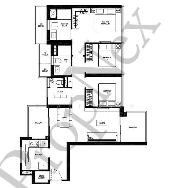 Seaside Residences, 10 Siglap Link, East Coast / Marine Parade, 3 Bedrooms, 1,130 sqft, Apartment For Sale, by Shane Chen, 500277902 - Master Bedroom - PropertyGuru.com.sg