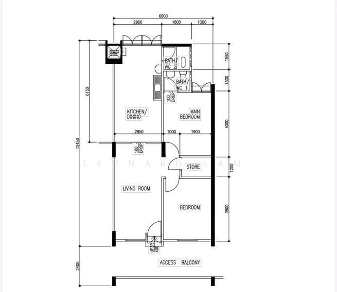 93 Geylang Bahru, 93 Geylang Bahru, Balestier / Toa Payoh, 2 Bedrooms, 732 sqft, HDB Flat For Sale, by Leonard Lam, 500277911 - PropertyGuru.com.sg