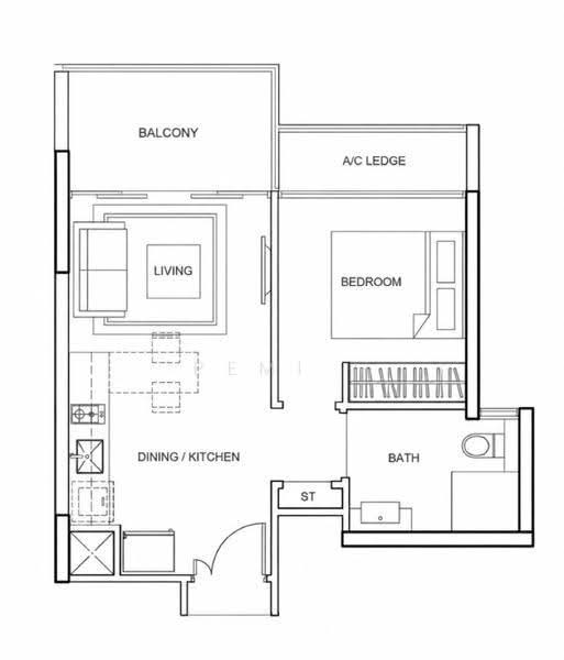 Parc Centros, 92 Punggol Central, Hougang / Punggol / Sengkang, 1 Bedroom, 463 sqft, Condominium For Rent, by PEMI ., 500278038 - PropertyGuru.com.sg