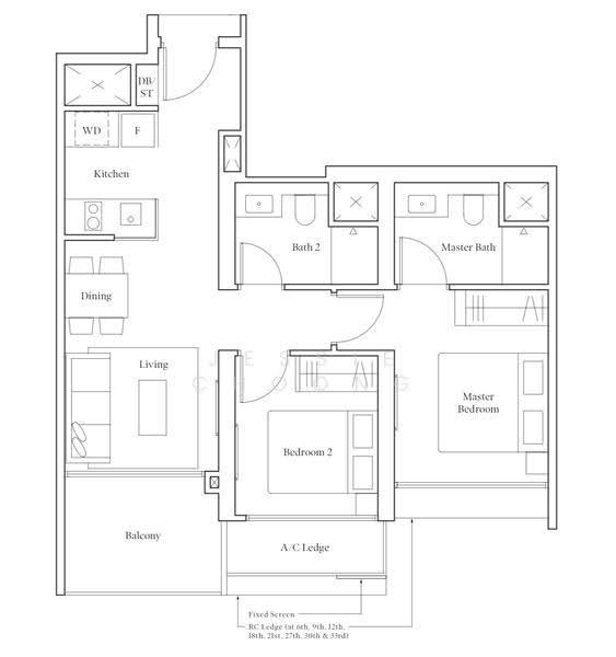 Avenue South Residence, 11 Silat Avenue, Alexandra / Commonwealth, 2 Bedrooms, 721 sqft, Condominium For Rent, by Jessie Choong, 500278168 - PropertyGuru.com.sg