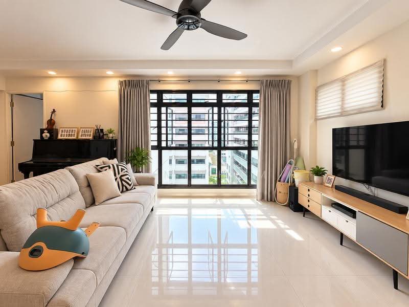 766 Woodlands Circle, 766 Woodlands Circle, Admiralty / Woodlands, 3 Bedrooms, 1,194 sqft, HDB Flat For Sale, by Kim Tham, 500278322 - Living Room - PropertyGuru.com.sg