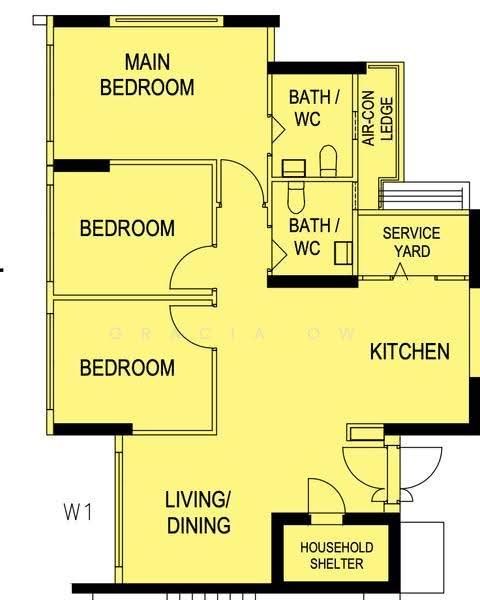 109C Canberra Walk, 109C Canberra Walk, Sembawang / Yishun, 3 Bedrooms, 1,012 sqft, HDB Flat For Sale, by Gracia Ow, 500278327 - PropertyGuru.com.sg