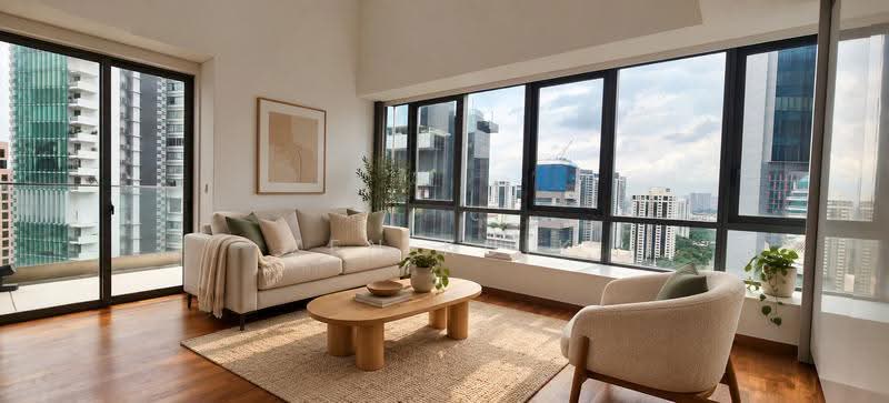 Skyline @ Orchard Boulevard, 23 Angullia Park, Orchard / River Valley, 4 Bedrooms, 3,100 sqft, Condominium For Sale, by Zen Kuik, 500278414 - Living Room - PropertyGuru.com.sg