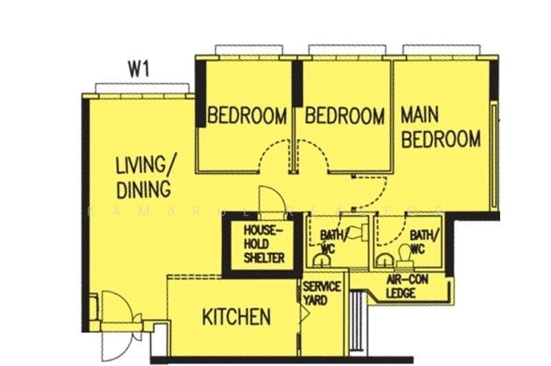 462C Blossom Spring @ Yishun, 462C Yishun Avenue 6, Sembawang / Yishun, 3 Bedrooms, 1,001 sqft, HDB Flat For Sale, by Kamarul Realtor, 500278416 - PropertyGuru.com.sg