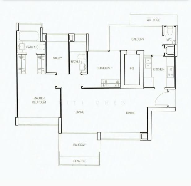Viz at Holland, 221 Queensway, Tanglin / Holland / Bukit Timah, 2 Bedrooms, 1,109 sqft, Condominium For Rent, by Titi Chen, 500278491 - PropertyGuru.com.sg
