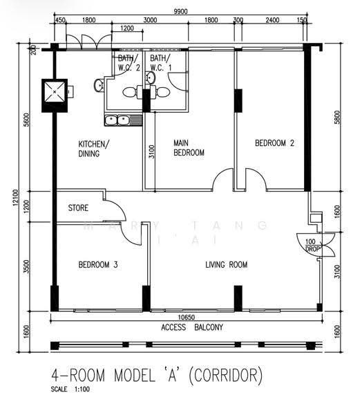 40 Sims Drive, 40 Sims Drive, Eunos / Geylang / Paya Lebar, 3 Bedrooms, 1,108 sqft, HDB Flat For Sale, by Mary Tang Ji'Ai, 500278505 - PropertyGuru.com.sg