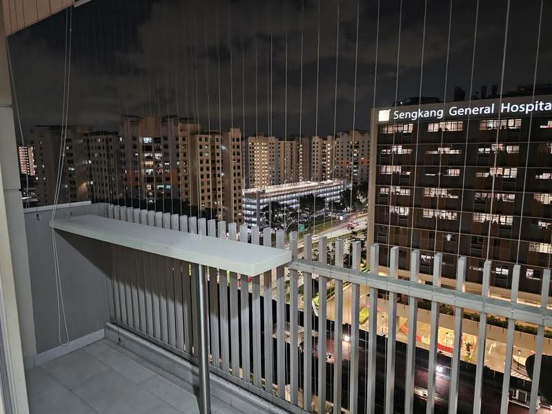 The Vales, 79 Anchorvale Crescent, Hougang / Punggol / Sengkang, 3 Bedrooms, 904 sqft, Condominium For Rent, by May Lee, 500278516 - Balcony - PropertyGuru.com.sg