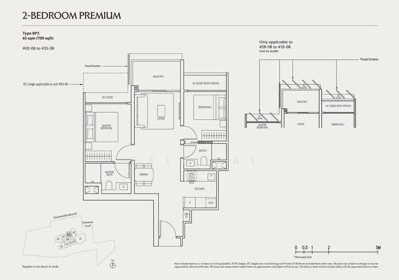 UPPERHOUSE at Orchard Boulevard, 22 Orchard Boulevard, Tanglin / Holland / Bukit Timah, 2 Bedrooms, 700 sqft, Condominium For Sale, by Rell Cai, 500278541 - BP2 - PropertyGuru.com.sg