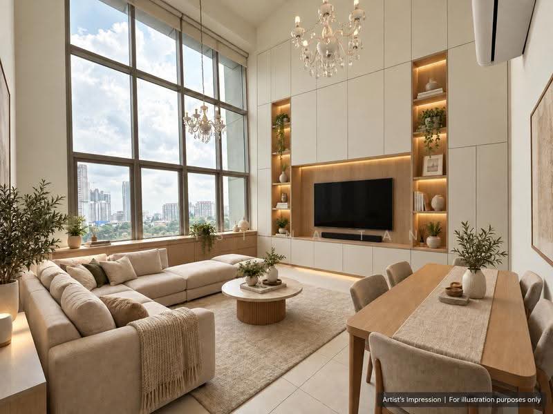 The Rochester Residences, 33 Rochester Drive, Buona Vista / West Coast / Clementi New Town, 2 Bedrooms, 1,281 sqft, Apartment For Sale, by Christina Tan, 500278584 - Living Room - PropertyGuru.com.sg
