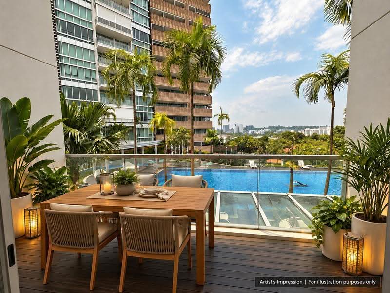 The Rochester Residences, 33 Rochester Drive, Buona Vista / West Coast / Clementi New Town, 2 Bedrooms, 1,281 sqft, Apartment For Sale, by Christina Tan, 500278584 - Balcony - PropertyGuru.com.sg