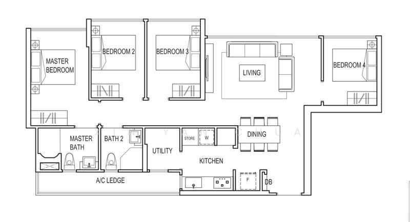 Symphony Suites, 1 Yishun Close, Sembawang / Yishun, 4 Bedrooms, 1,023 sqft, Condominium For Rent, by Xin Yan Chua, 500278585 - PropertyGuru.com.sg