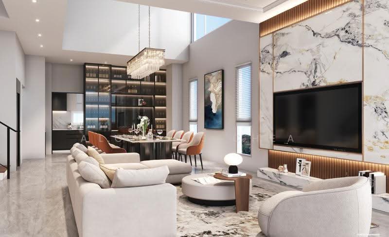 Brand New Free-Hold Terraces Oceanscape Residences, Upper East Coast Road, East Coast / Marine Parade, 5 Bedrooms, 5,160 sqft, Terraced House For Sale, by Aloysius Chea, 500278635 - Living Room - PropertyGuru.com.sg