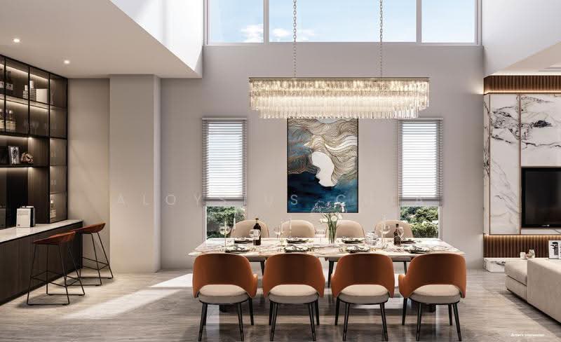 Brand New Free-Hold Terraces Oceanscape Residences, Upper East Coast Road, East Coast / Marine Parade, 5 Bedrooms, 5,160 sqft, Terraced House For Sale, by Aloysius Chea, 500278635 - Dining Room - PropertyGuru.com.sg