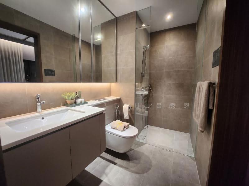 Lentor Mansion, 52 Lentor Gardens, Mandai / Upper Thomson, 2 Bedrooms, 657 sqft, Condominium For Rent, by Elisabeth 吕秀恩, 500278639 - Bathroom - PropertyGuru.com.sg