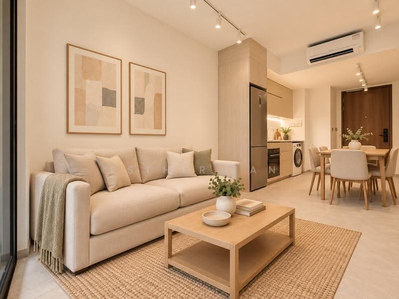 Orchard Sophia, 128 Sophia Road, Orchard / River Valley, 1 Bedroom, 474 sqft, Condominium For Rent, by Esther Tan, 500278676 - Living Room - PropertyGuru.com.sg