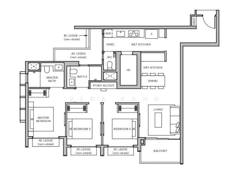 Hudson Place Residences, Buona Vista / West Coast / Clementi New Town, 3 Bedrooms, 1,023 sqft, Condominium For Sale, by Vera Kang, 500278685 - PropertyGuru.com.sg