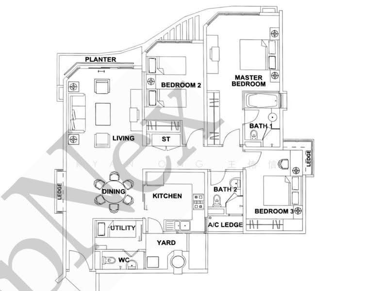Edelweiss Park Condo, 90 Flora Road, Changi Airport / Changi Village, 3 Bedrooms, 1,281 sqft, Condominium For Sale, by Ryan Ong 王伟信, 500278699 - PropertyGuru.com.sg