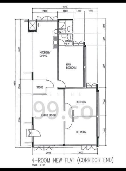 425 Ang Mo Kio Avenue 3, 425 Ang Mo Kio Avenue 3, Ang Mo Kio / Bishan / Thomson, 3 Bedrooms, 1,055 sqft, HDB Flat For Sale, by BEN HE, 500278782 - PropertyGuru.com.sg