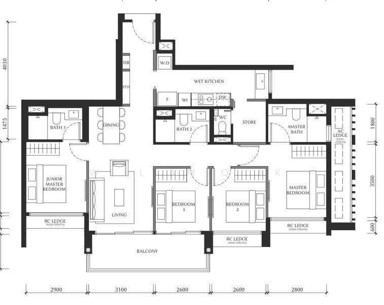 The Serra Residences, 7 Bassein Road, Newton / Novena, 4 Bedrooms, 1,216 sqft, Condominium For Sale, by William Quek, 500278795 - PropertyGuru.com.sg