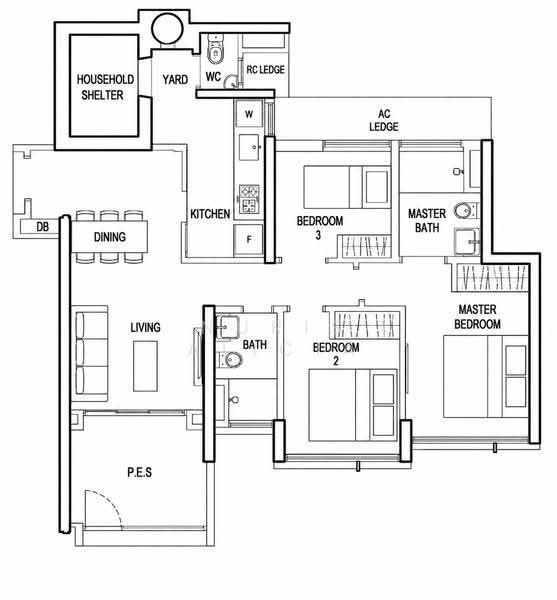 The Terrace, 88 Edgedale Plains, Hougang / Punggol / Sengkang, 3 Bedrooms, 1,001 sqft, Condominium For Sale, by Nuris Alicia, 500278808 - PropertyGuru.com.sg