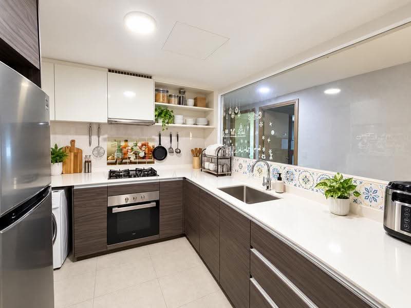 The Terrace, 94 Edgedale Plains, Hougang / Punggol / Sengkang, 3 Bedrooms, 1,076 sqft, Condominium For Sale, by Vivian Wang, 500278843 - Kitchen - PropertyGuru.com.sg