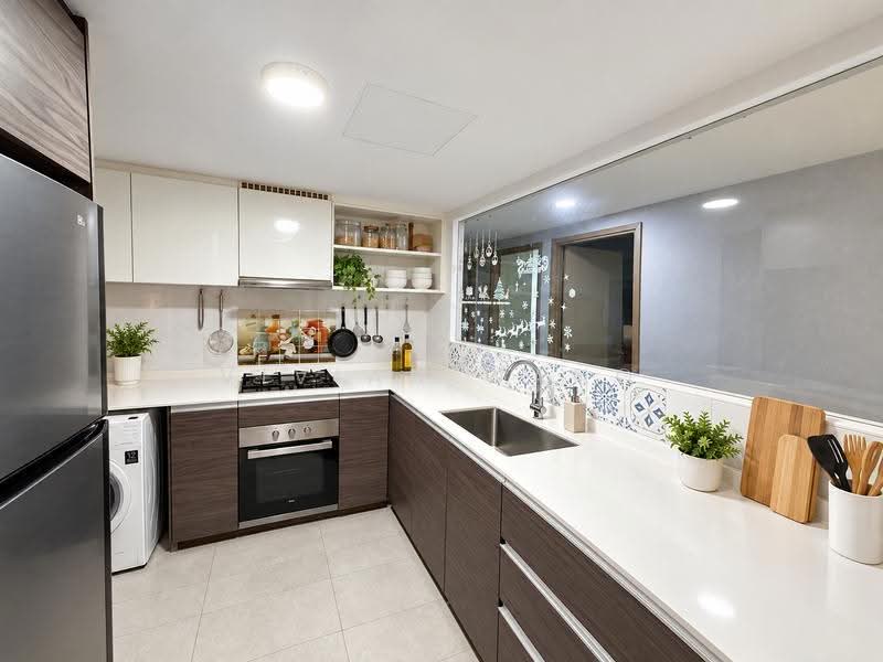 The Terrace, 94 Edgedale Plains, Hougang / Punggol / Sengkang, 3 Bedrooms, 1,076 sqft, Condominium For Sale, by Vivian Wang, 500278843 - Kitchen - PropertyGuru.com.sg