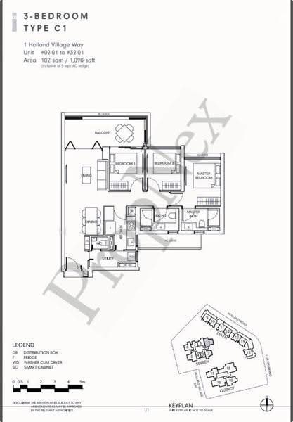 One Holland Village Residences, 1 Holland Village Way, Tanglin / Holland / Bukit Timah, 3 Bedrooms, 1,098 sqft, Condominium For Sale, by Marcus Tan, 500278847 - PropertyGuru.com.sg