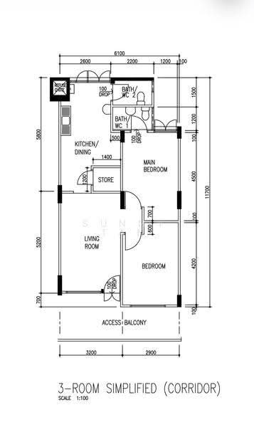 Blk 632 Hougang Avenue 8, Hougang Avenue 8, 2 Bedrooms, 689 sqft, HDB Flat For Sale, by Sunny Tan, 500278861 - PropertyGuru.com.sg