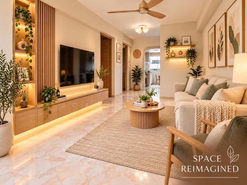 533 Bukit Batok Street 51, 533 Bukit Batok Street 51, Dairy Farm / Bukit Panjang / Choa Chu Kang, 2 Bedrooms, 743 sqft, HDB Flat For Sale, by Joanne Loke, 500278880 - Living Room - Space Reimagined - PropertyGuru.com.sg