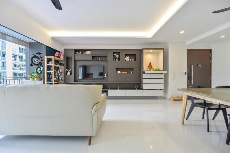 Riverparc Residence, 90 Punggol Drive, Hougang / Punggol / Sengkang, 4 Bedrooms, 1,238 sqft, Condominium For Sale, by Adriel Li Yewen, 500279110 - Living Room - PropertyGuru.com.sg